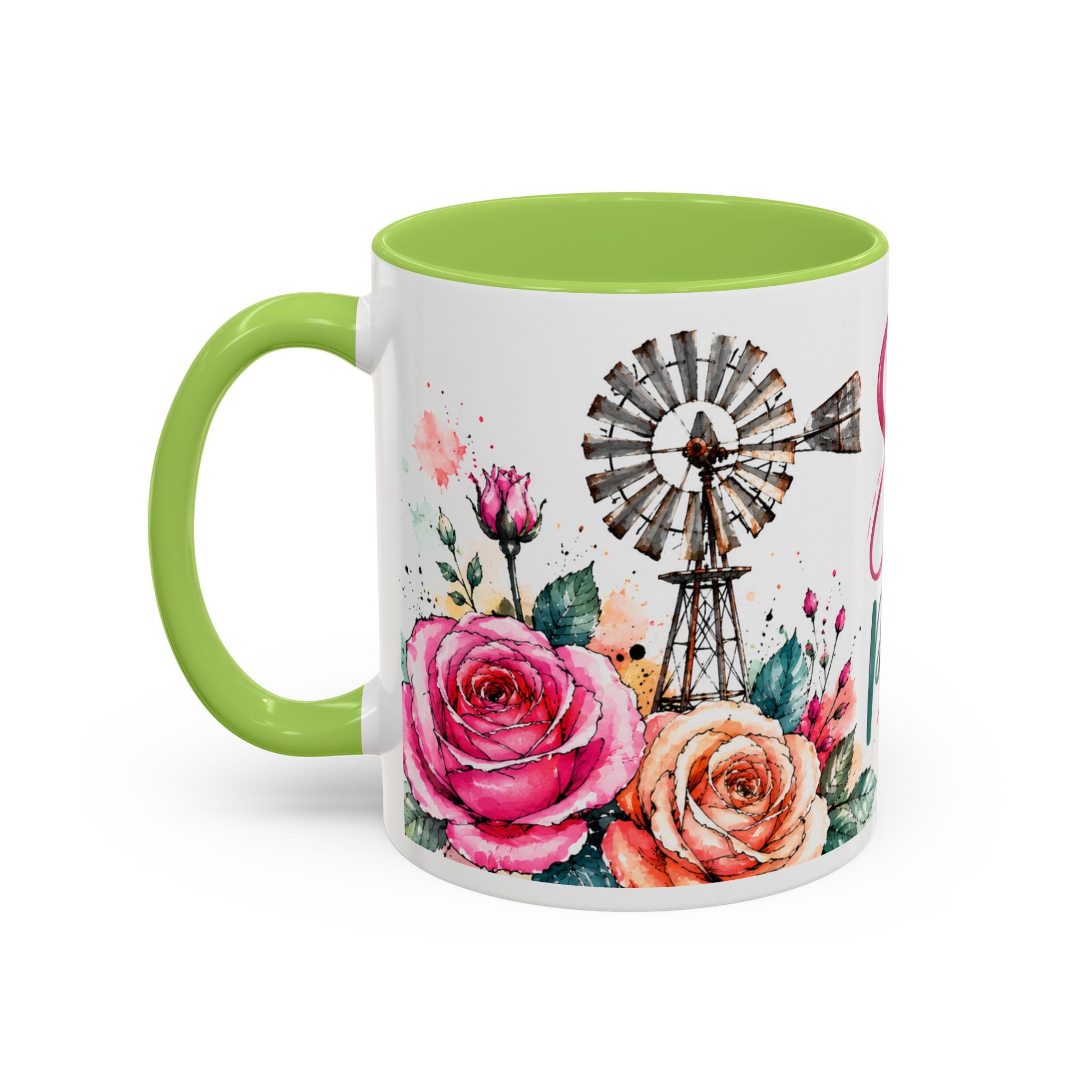Shine With Purpose Floral Accent Coffee Mug — Inspirational 11oz Ceramic