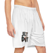 Basketball 'Just Do It' Graphic Shorts — Men's Athletic AOP Basketball Shorts