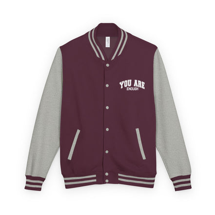 Letterman Jacket — "You Are Enough" Inspirational Varsity Jacket