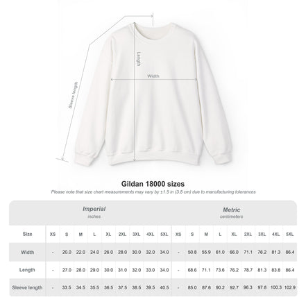 Religious Floral Cross - Inspirational Heavy Blend™ Crewneck Sweatshirt