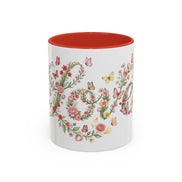 Floral Love Accent Coffee Mug — Butterfly Garden 11/15oz