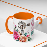 Shine With Purpose Floral Accent Coffee Mug — Inspirational 11oz Ceramic