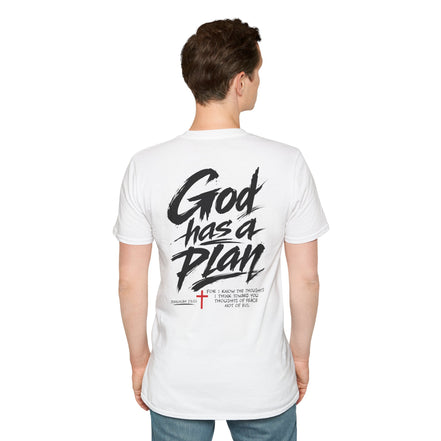 Men's God Has a Plan T-Shirt — Christian Faith Inspirational Tee
