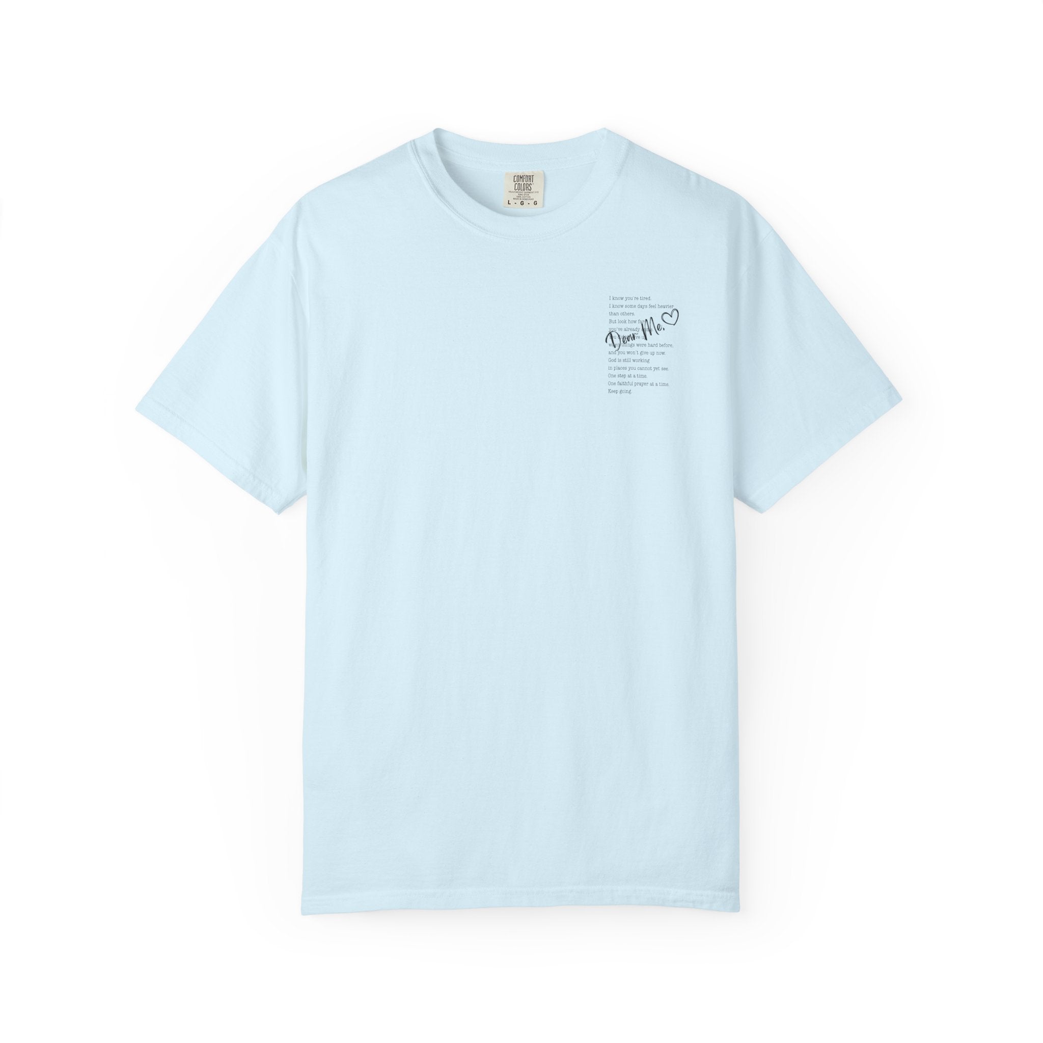 Encouraging Note T-Shirt — 'Never Give Up' Inspirational Tee