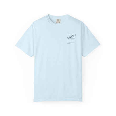 Encouraging Note T-Shirt — 'Never Give Up' Inspirational Tee
