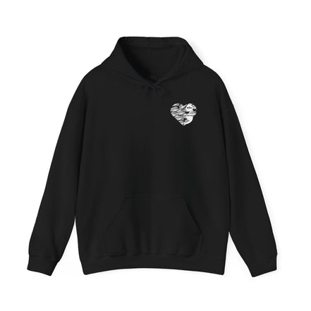 Hoodie - "Tomorrow Needs You" Sunrise Graphic Hoodie with Heart Motif