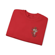 Religious Floral Cross - Inspirational Heavy Blend™ Crewneck Sweatshirt