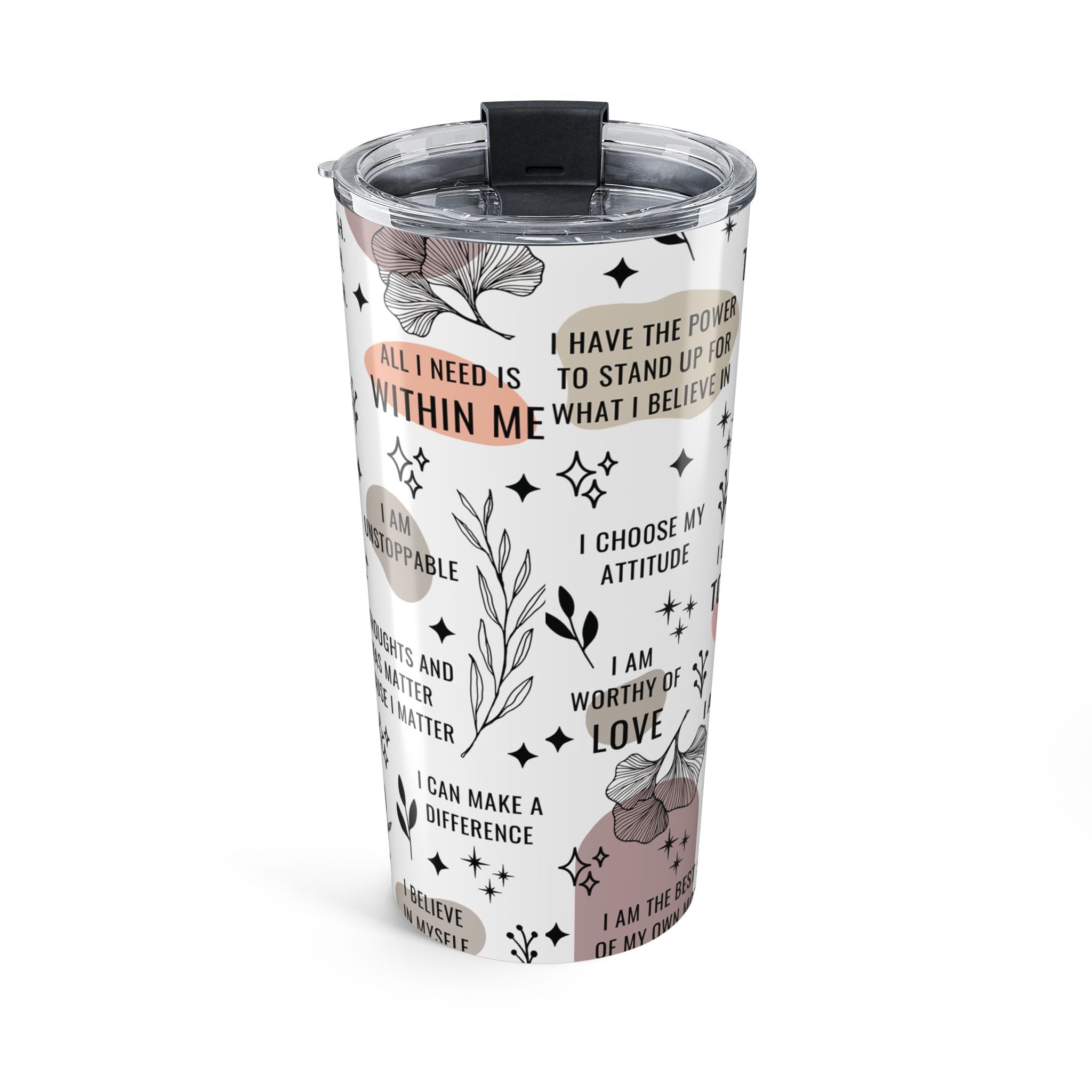 Daily Reminders 20oz Tumbler — Motivational Affirmation Travel Cup