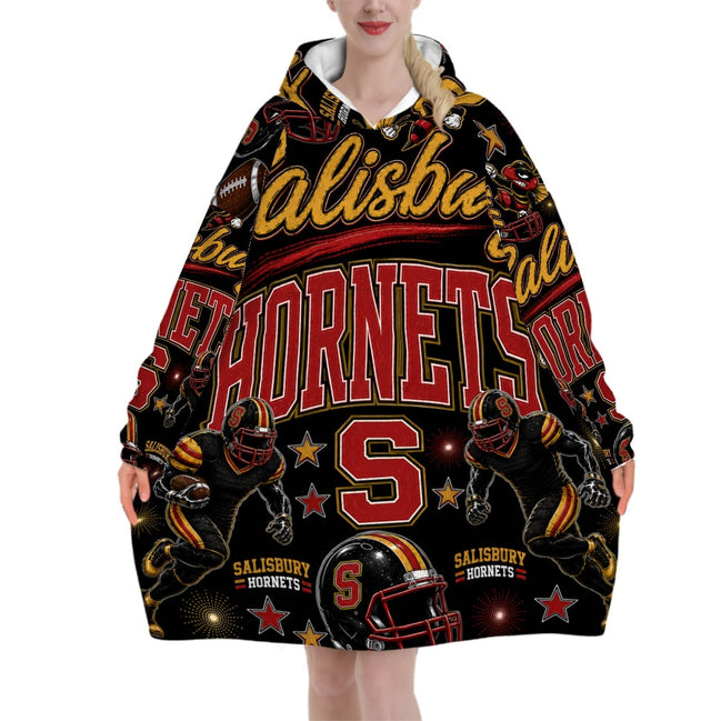 Football Inspired - Salisbury Hornets - Adult Blanket Hoodie