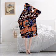 Cheer Inspired - J.C. Carson Cougars - Adult Blanket Hoodie